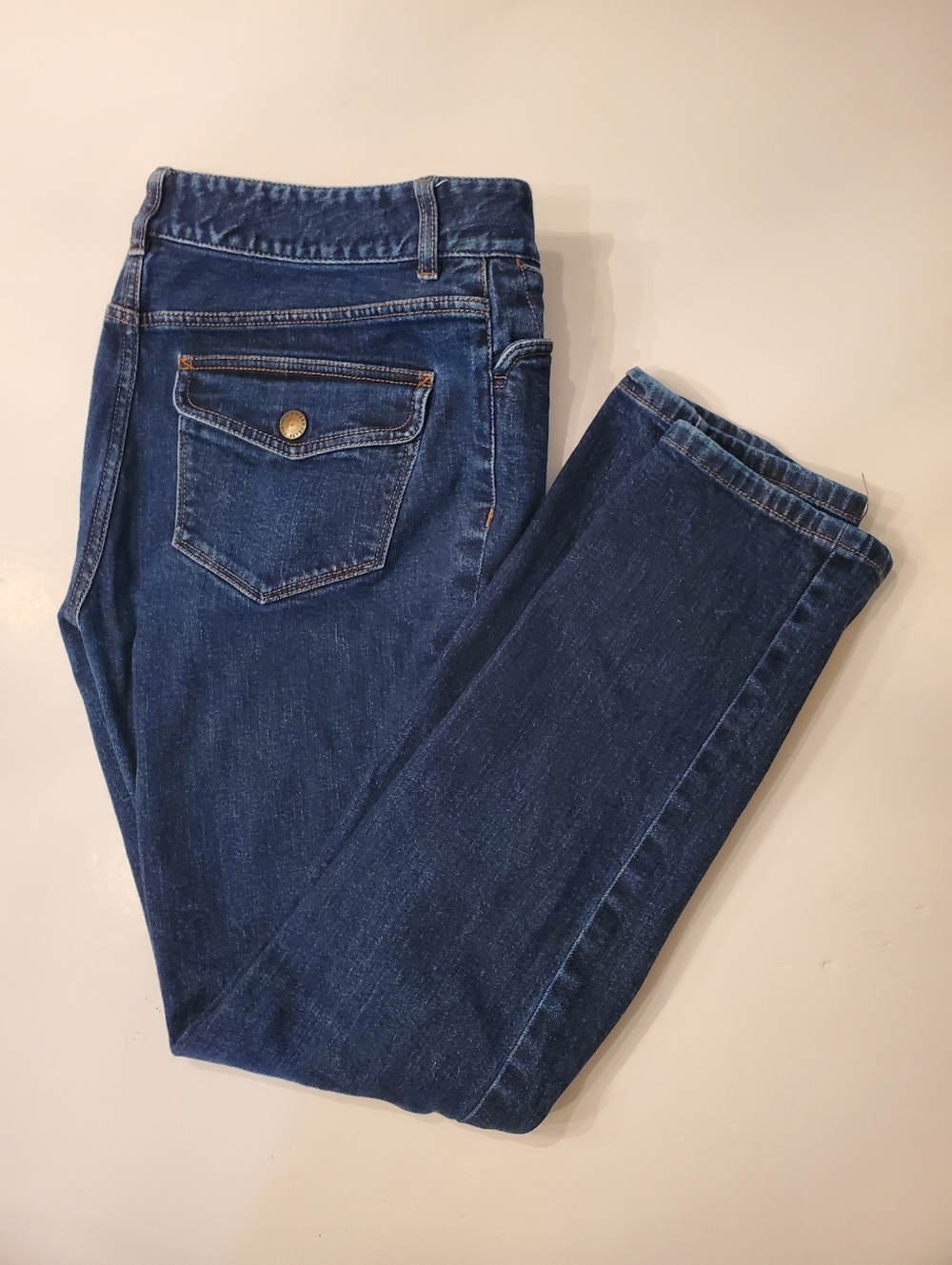 Lauren - Ralph Lauren - Lorraine -  Dark Wash - Straight Leg Jeans - Size 10 - Picture 2 of 16